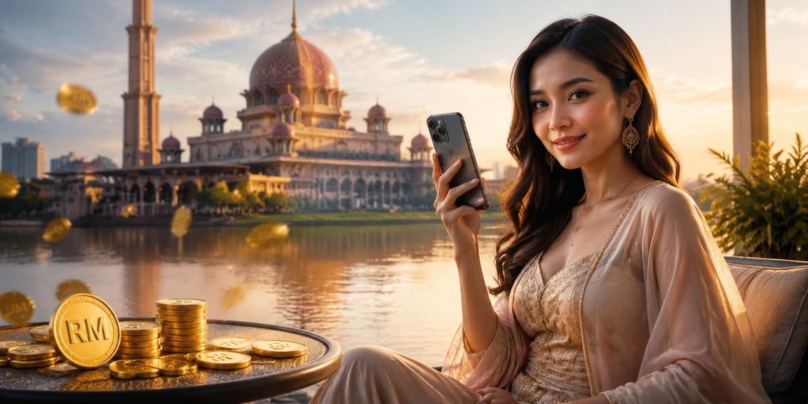 Pemain di Putrajaya menggunakan telefon pintar untuk bermain kasino mudah alih dengan selesa